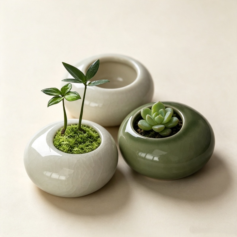Echeveria Succulent - Mini Vaso per Piante con Effetto