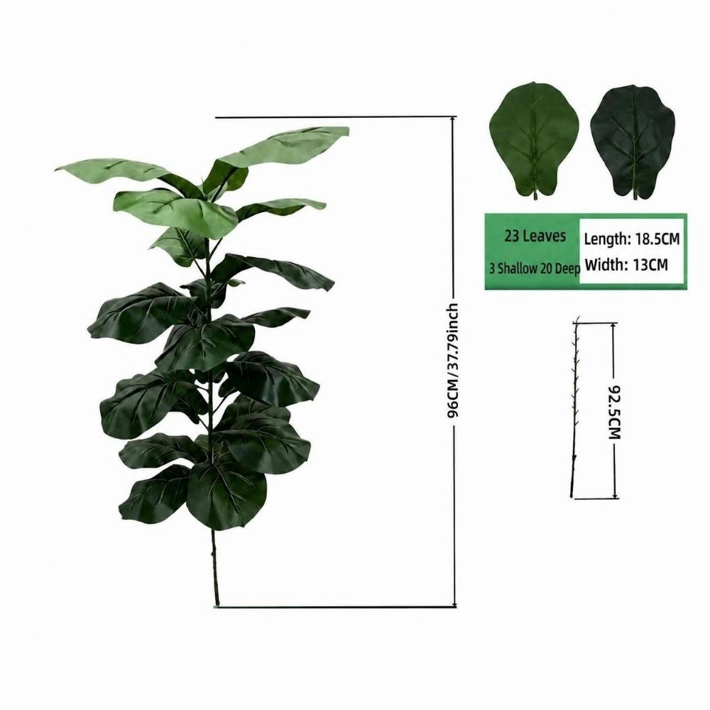 Ficus Lyrata Tree - 9/15/23 Foglie di Ficus Lyrata Artificiale