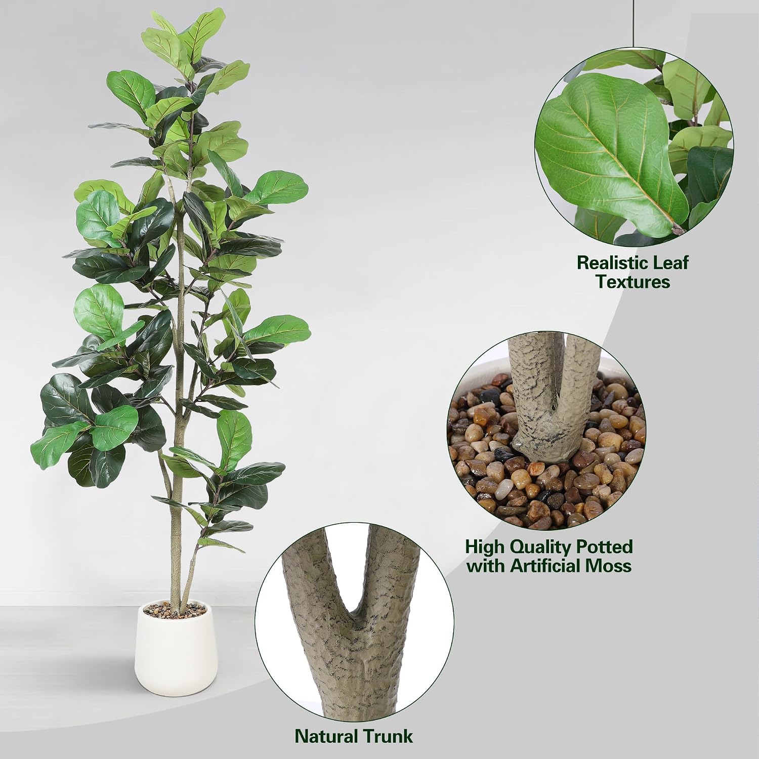 Albero Artificiale Ficus Lyrat - Ficus Lyrata Tree recensione e prezzo