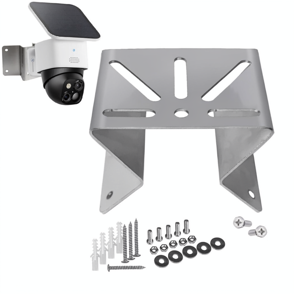 Robusto supporto angolare in m - Eufy Camera S340 recensione e prezzo